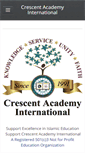 Mobile Screenshot of crescentacademy.org